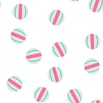 Pattern blue beach ball cartoon vector Stockillustratie