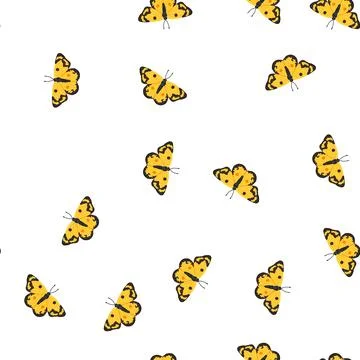 Pattern blue butterfly cartoon vector 스톡 일러스트
