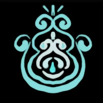 Pattern with blue candelabra Stock Illustration