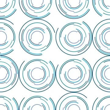 Pattern with blue circles Stock Illustration