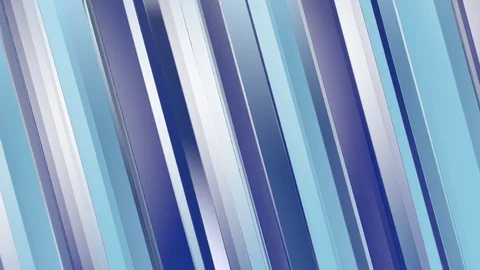 Pattern of blue color strips prisms. Abstract background. 3D rendering Stock Footage 81097297