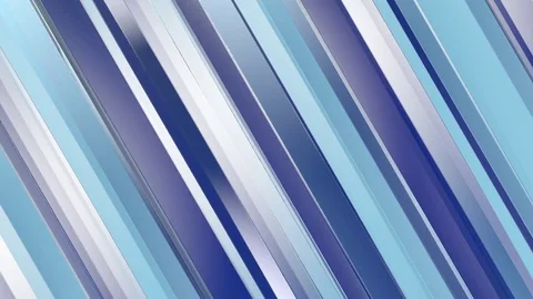 Pattern of blue color strips prisms. Abstract background. 3D rendering Stock Footage 81234063
