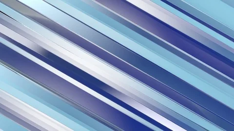 Pattern of blue color strips prisms. Abstract background. 3D rendering Stock Footage 81363975