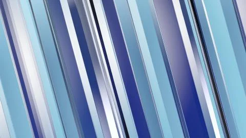 Pattern of blue color strips prisms. Abstract background. Illustrazione stock