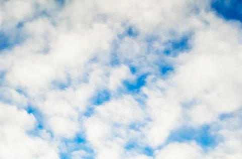 Pattern blue day sky with white clouds Stock Photos