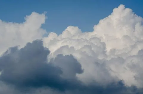 Pattern blue day sky with white clouds background pattern blue day sky wit... Stockfoto's
