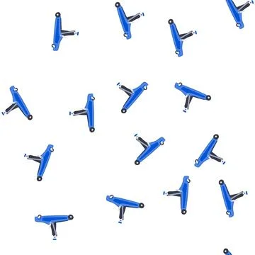 Pattern blue hydraulic floor jack lifting mechanism Illustrazione stock