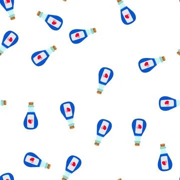 Pattern blue magic health potion vector for healing gamers 스톡 일러스트