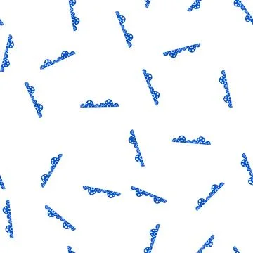 Pattern blue organic abstract border design element pattern 스톡 일러스트