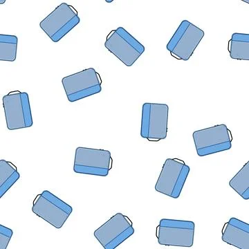 Pattern Blue organizational packing cube for travel luggage Illustrazione stock