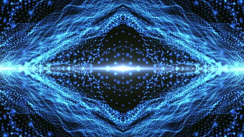 Pattern of blue particles Stock-Footage 175236243