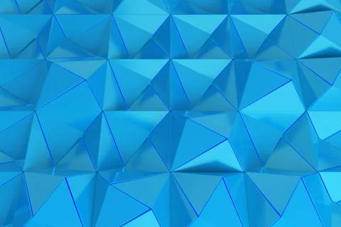 Pattern of blue pyramid shapes Illustrazione stock