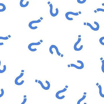 Pattern blue question mark drawing asking for answers Stock Illustration