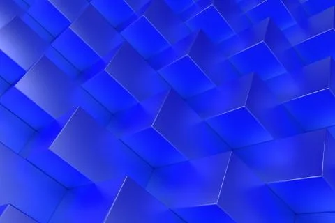 Pattern with blue rectangular shapes Illustrazione stock
