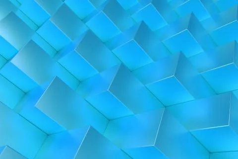 Pattern with blue rectangular shapes Stock Illustration