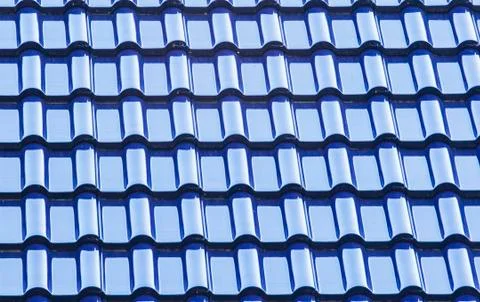 Pattern of blue roof Stock Photos