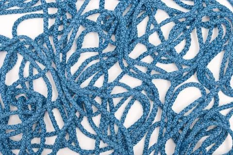 Pattern of blue rope Stock Photos