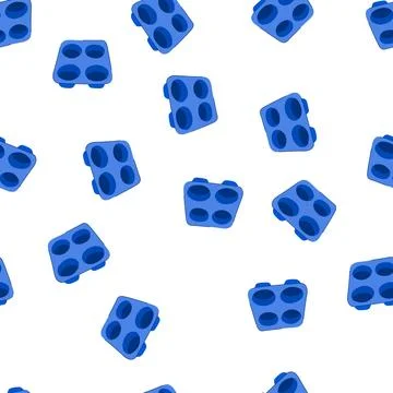Pattern blue silicone baking mold for cupcakes and muffins Stock Illustration