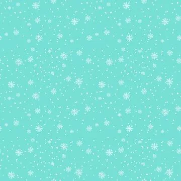 Pattern blue snowflakes on a white background. Stock Illustration