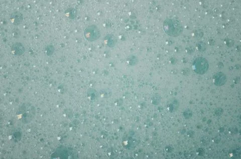 Pattern of blue soft soap bubble Foto stock