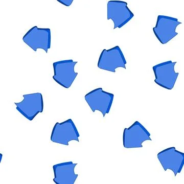 Pattern blue sticky arrow showing upward direction and movement Stock Illustration