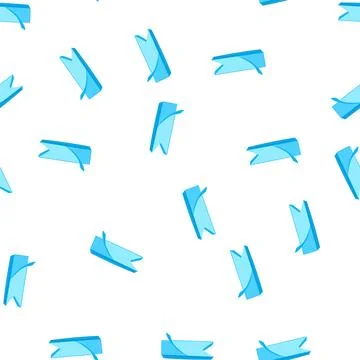 Pattern blue sticky notes stack forming arrow shape Illustrazione stock
