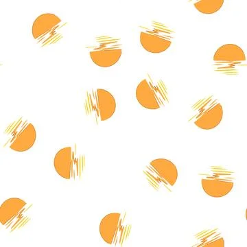 Pattern blue sunset cartoon vector Stockillustratie