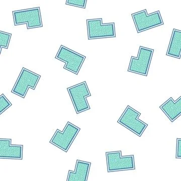 Pattern blue top view pool cartoon vector Stock Illustration
