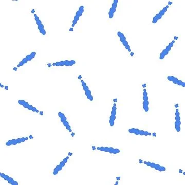 Pattern blue wavy exclamation mark icon showing importance Stock Illustration