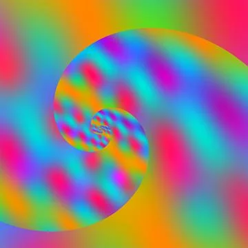 Pattern of blurred rainbow spiral background Stock Photos