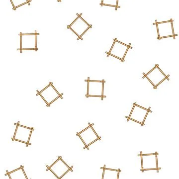 Pattern board bamboo frame cartoon vector 스톡 일러스트