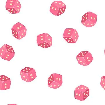 Pattern board dice cartoon vector Stock Illustration