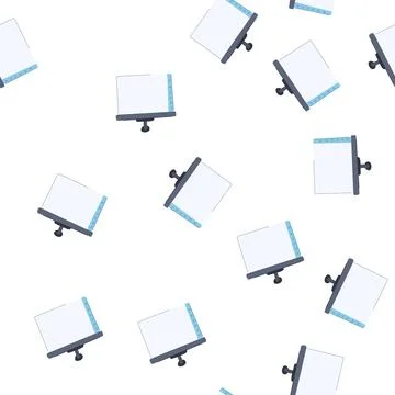 Pattern board electronic whiteboard cartoon vector Stock Illustration