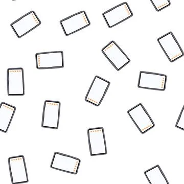 Pattern board interactive smartboard cartoon vector Illustrazione stock