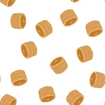 Pattern boat bamboo steamer cartoon vector Illustrazione stock