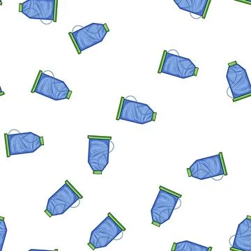 Pattern bobbin thread spool cartoon vector Stock Illustration