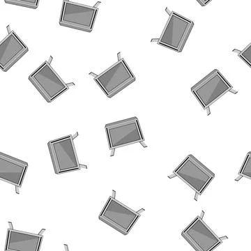 Pattern body laptop stand cartoon vector Stockillustratie
