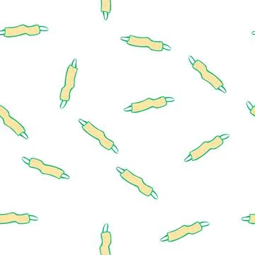 Pattern body loofah shower cartoon vector Illustrazione stock