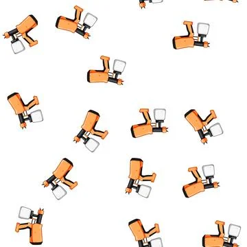 Pattern body paint sprayer cartoon vector イラスト素材