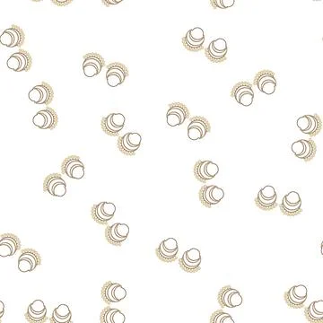 Pattern bohemian boho earrings cartoon vector 库存插图