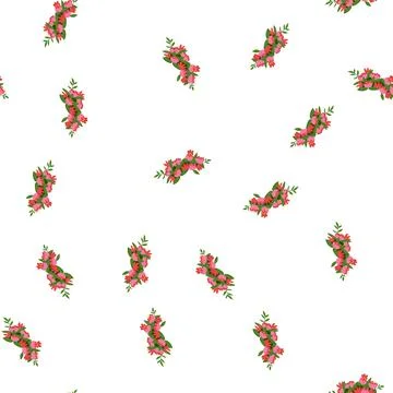 Pattern boho flower crown cartoon vector 库存插图
