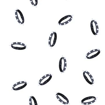 Pattern boho rock bracelet cartoon vector Illustrazione stock