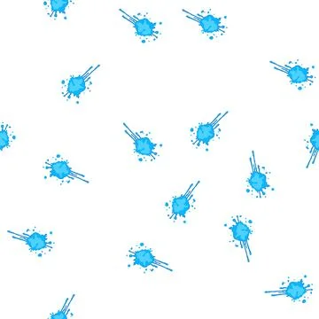 Pattern bold paint splatters cartoon vector Illustrazione stock