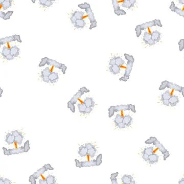 Pattern bomb explosion effect cartoon vector Stock Illustration