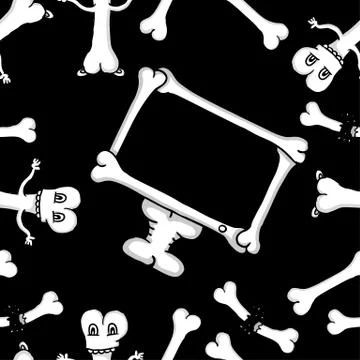 Pattern of bones Stock Illustration