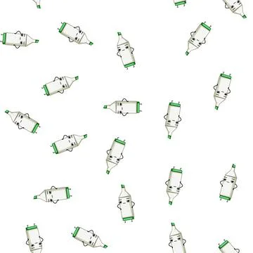 Pattern book stationery character cartoon vector Stock Illustration
