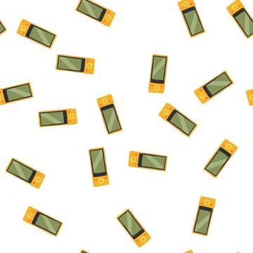 Pattern bordeaux electronic translator cartoon vector Stock Illustration