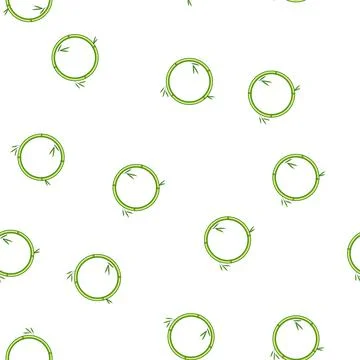 Pattern border bamboo frame cartoon vector 库存插图