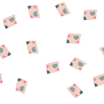 Pattern border boho rug cartoon vector 库存插图