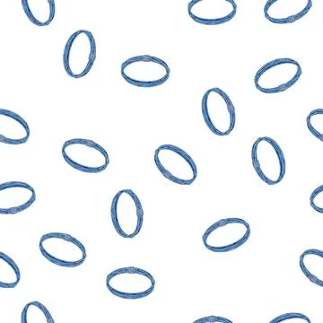 Pattern border cord rope cartoon vector Illustrazione stock